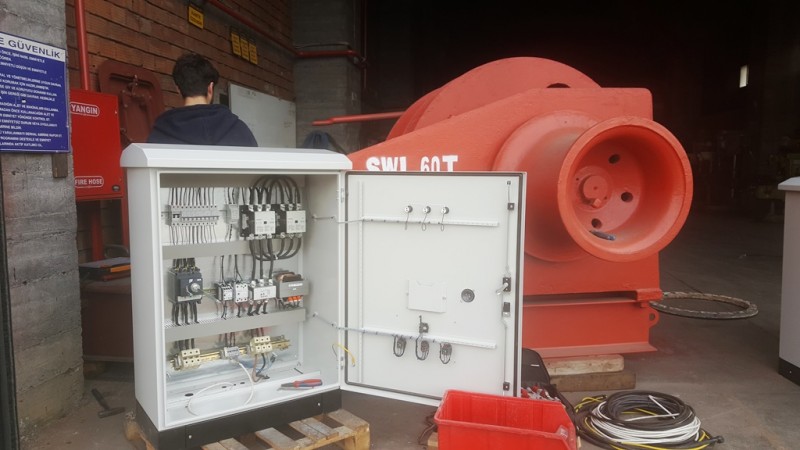 Chain and winch drums